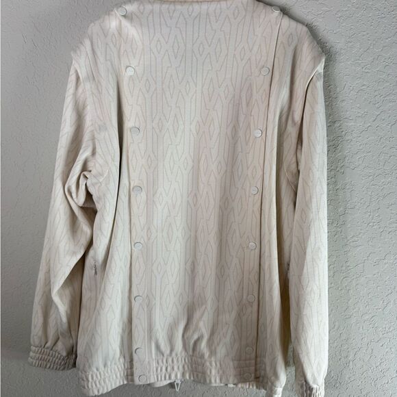 Adidas Ivy Park Beyoncé NWT Track Jacket Oversized Cream Size S - Picture 8 of 13